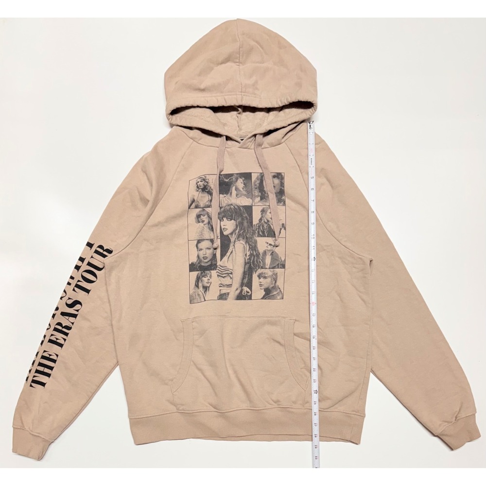 Taylor Swift The Eras Tour Hoodie Beige Tan Sand‎ Graphic Sweatshirt Size L